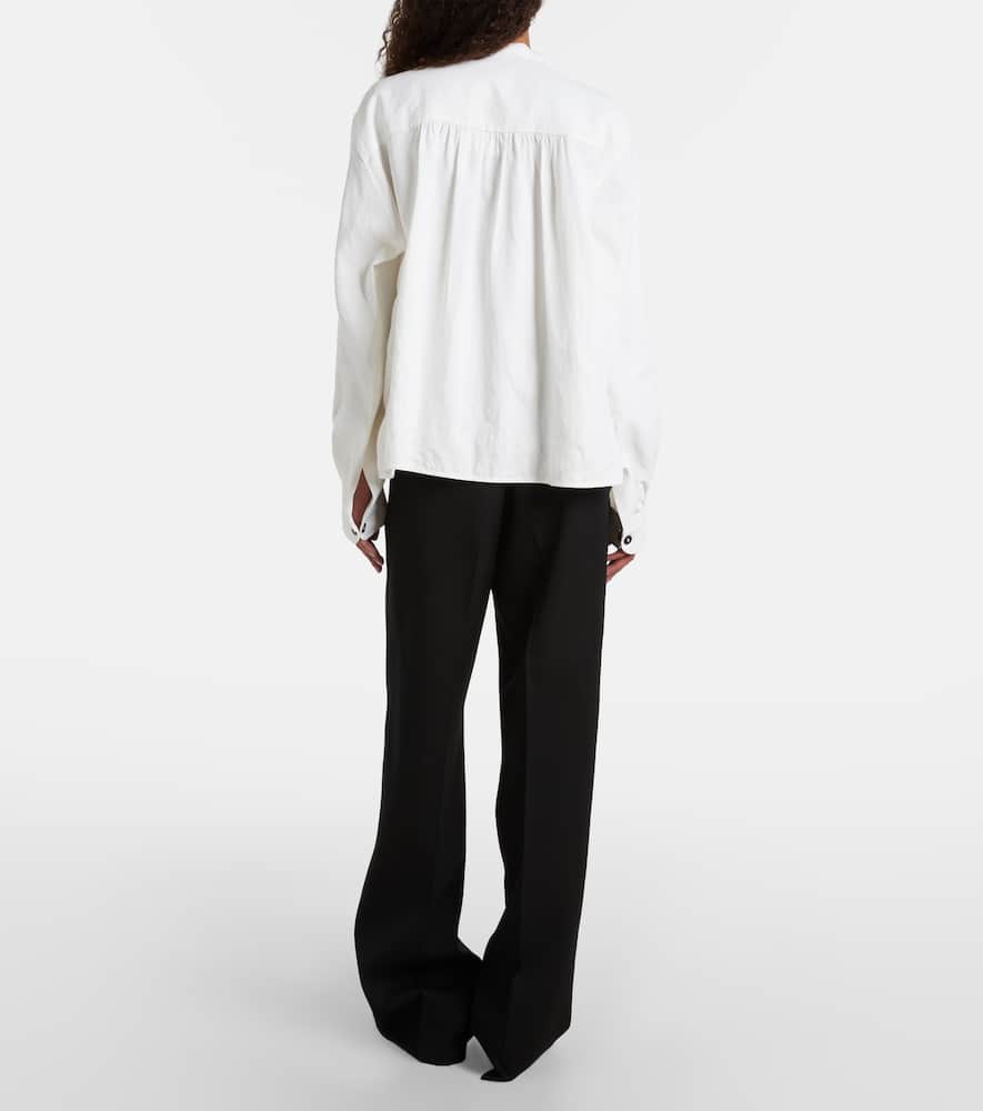 Jil Sander Low-rise Wool Straight Pants In Black