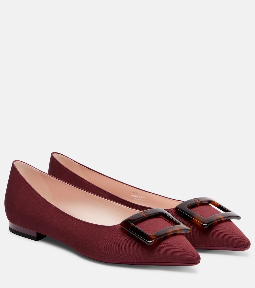 Gommettine grosgrain ballet flats