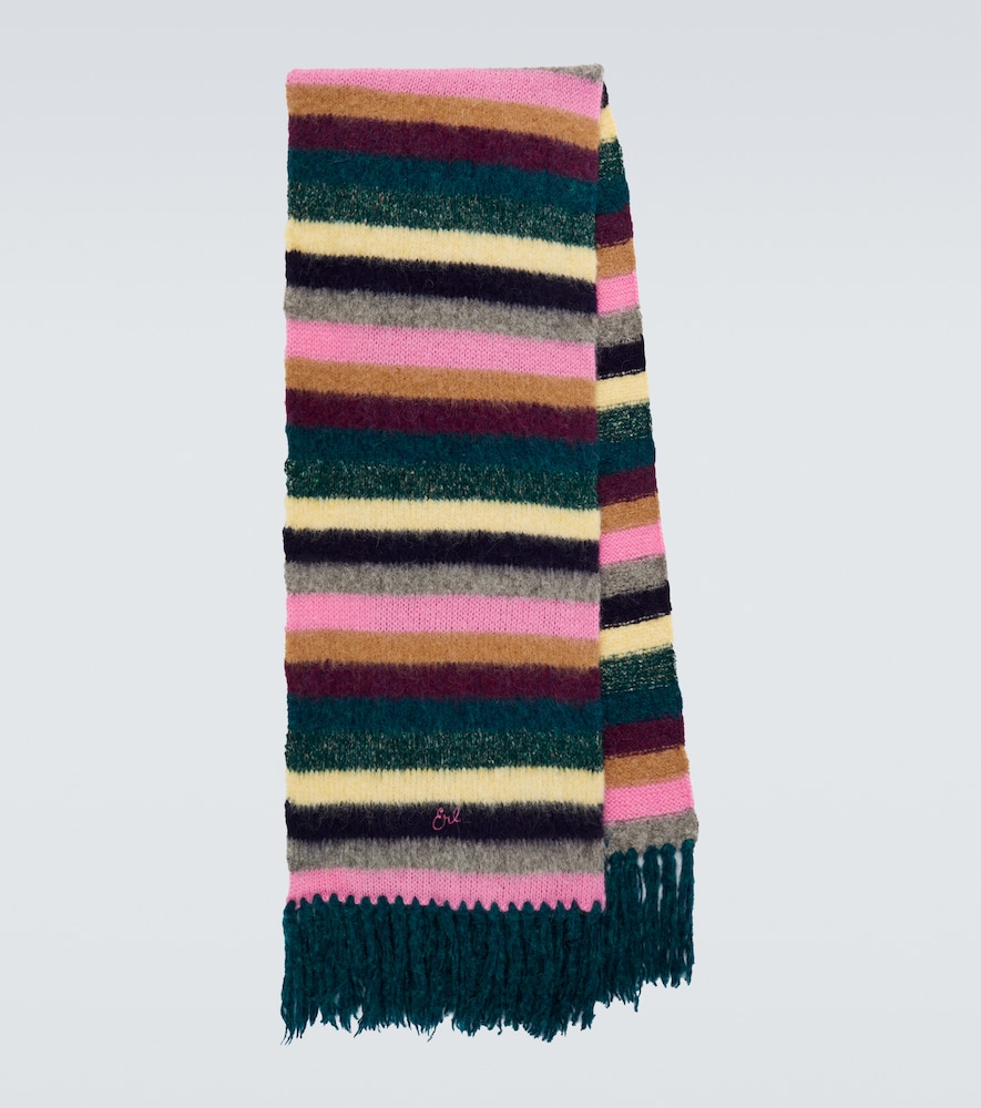 ERL charpe raye en laine dalpaga et mohair 380 €