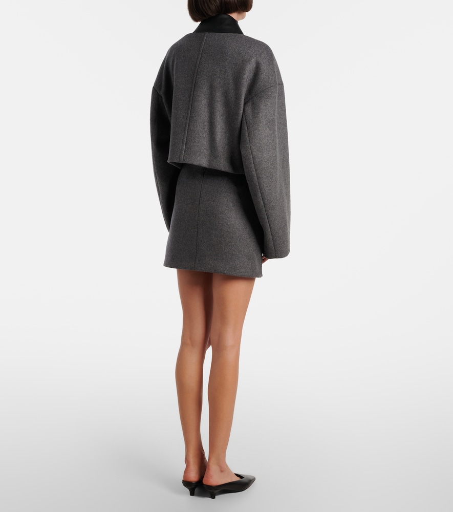  Sportmax Sportmax Vacuo Cropped Virgin Wool Jacket 