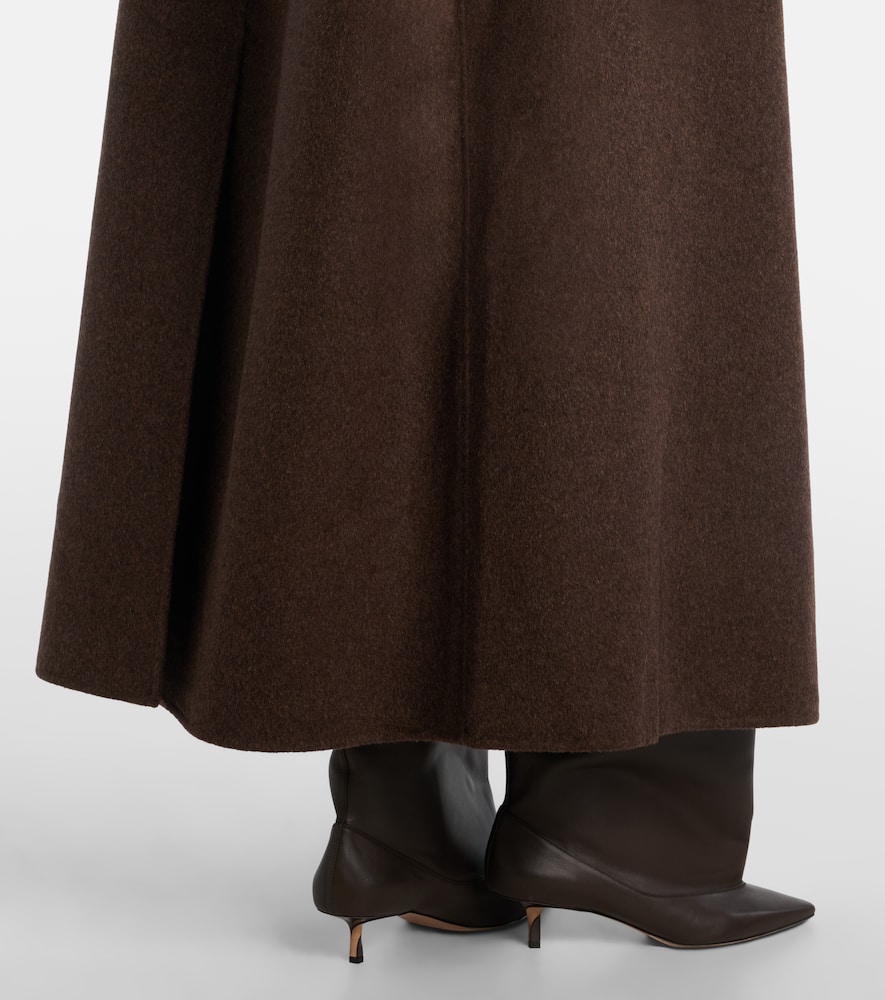The Frankie Shop Leroy Wool-blend Coat In Brown