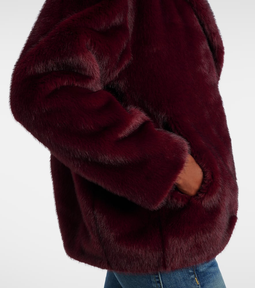 Velvet Carolyn Jacket In Burgundy