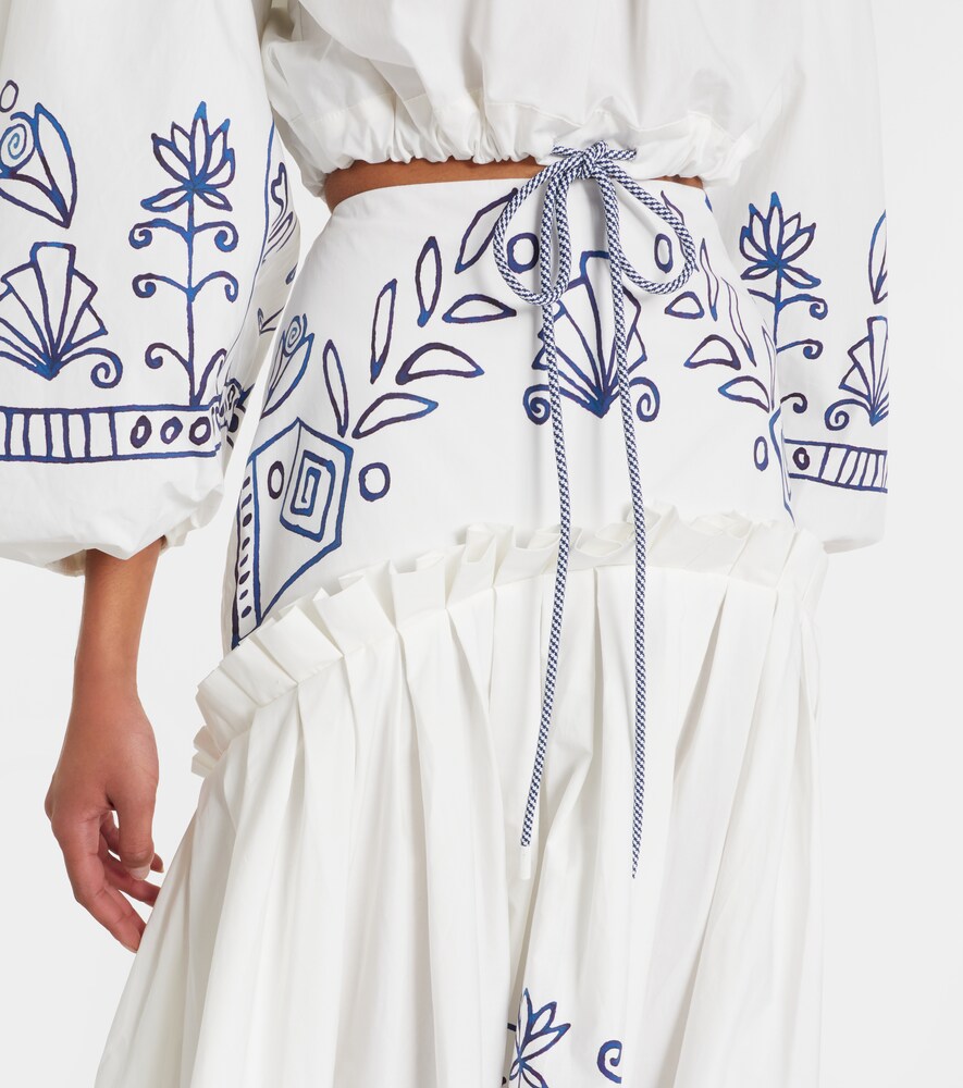  Alemais Alã©mais X Lrnce Leela Printed Cotton Maxi Skirt 