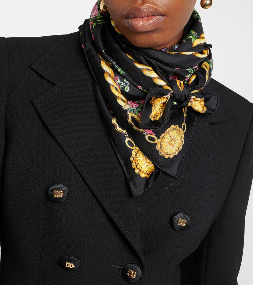 Dolce & Gabbana Floral silk scarf