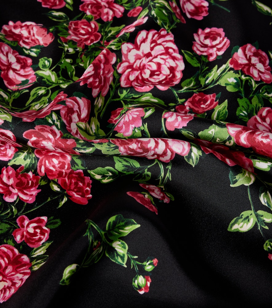  Dolce&gabbana Dolce&gabbana Floral Silk Scarf 