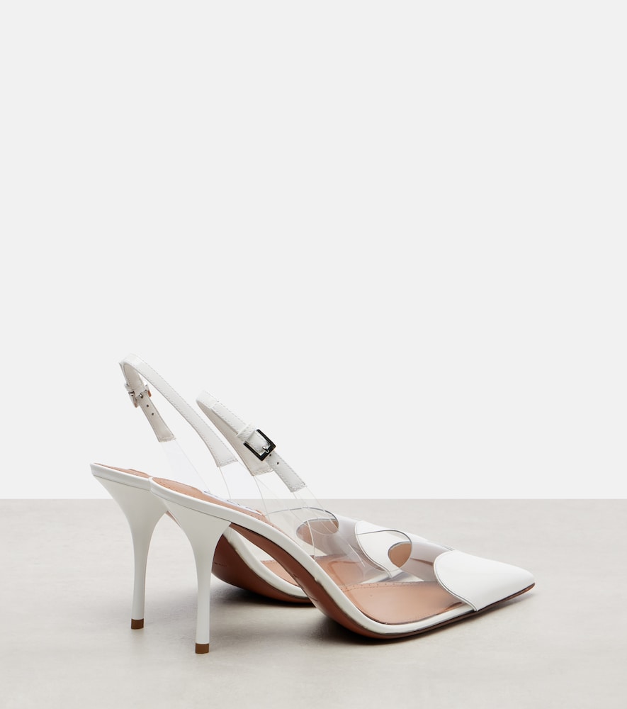  Alaia Alaia Le Cour 90 Patent Leather Slingback Pumps 