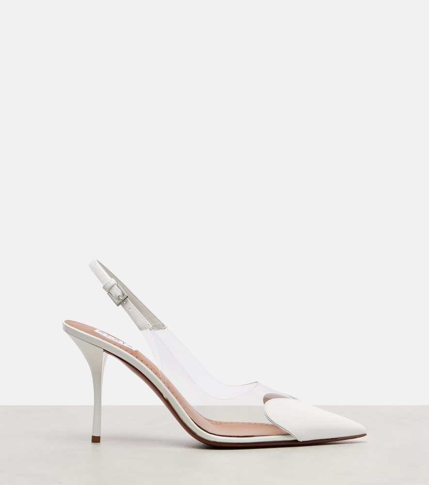  Alaia Alaia Le Cour 90 Patent Leather Slingback Pumps 