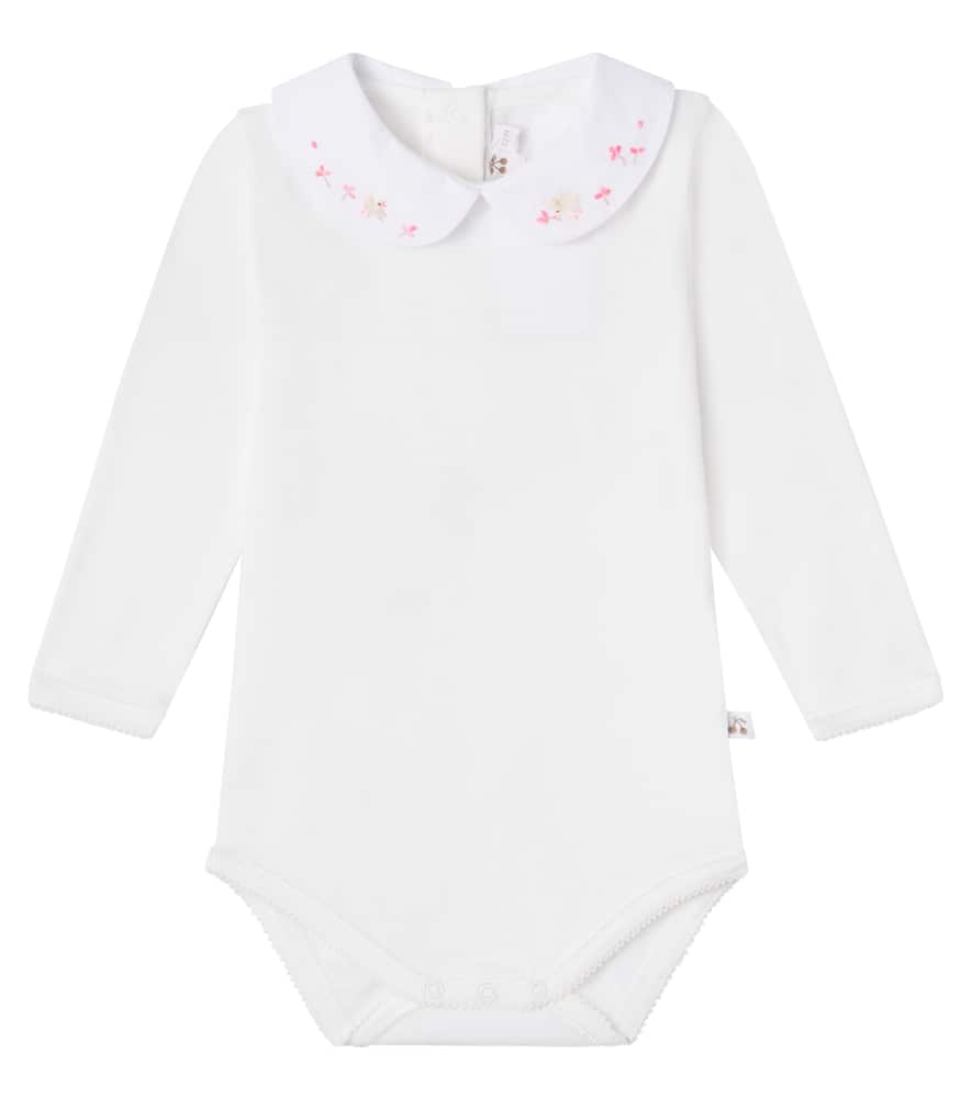 Baby Bestickter Body Cygne aus Baumwolle