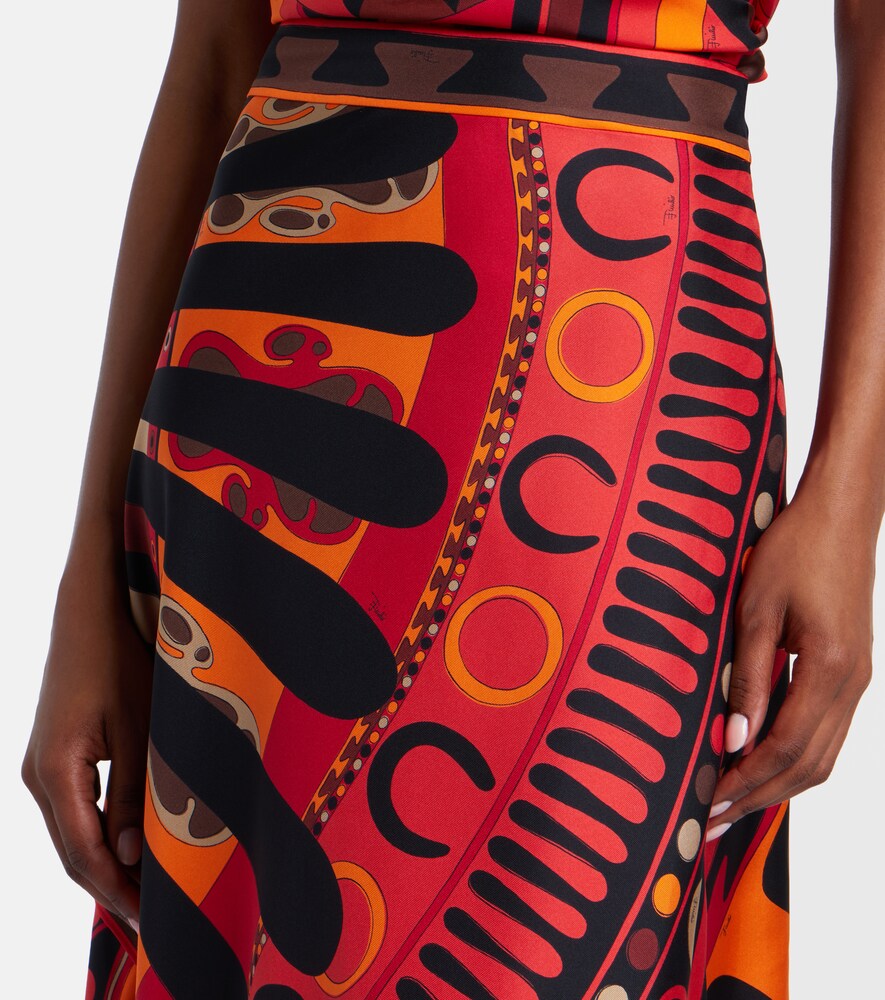  Pucci Pucci Midirock Soleil Aus Seiden-twill 