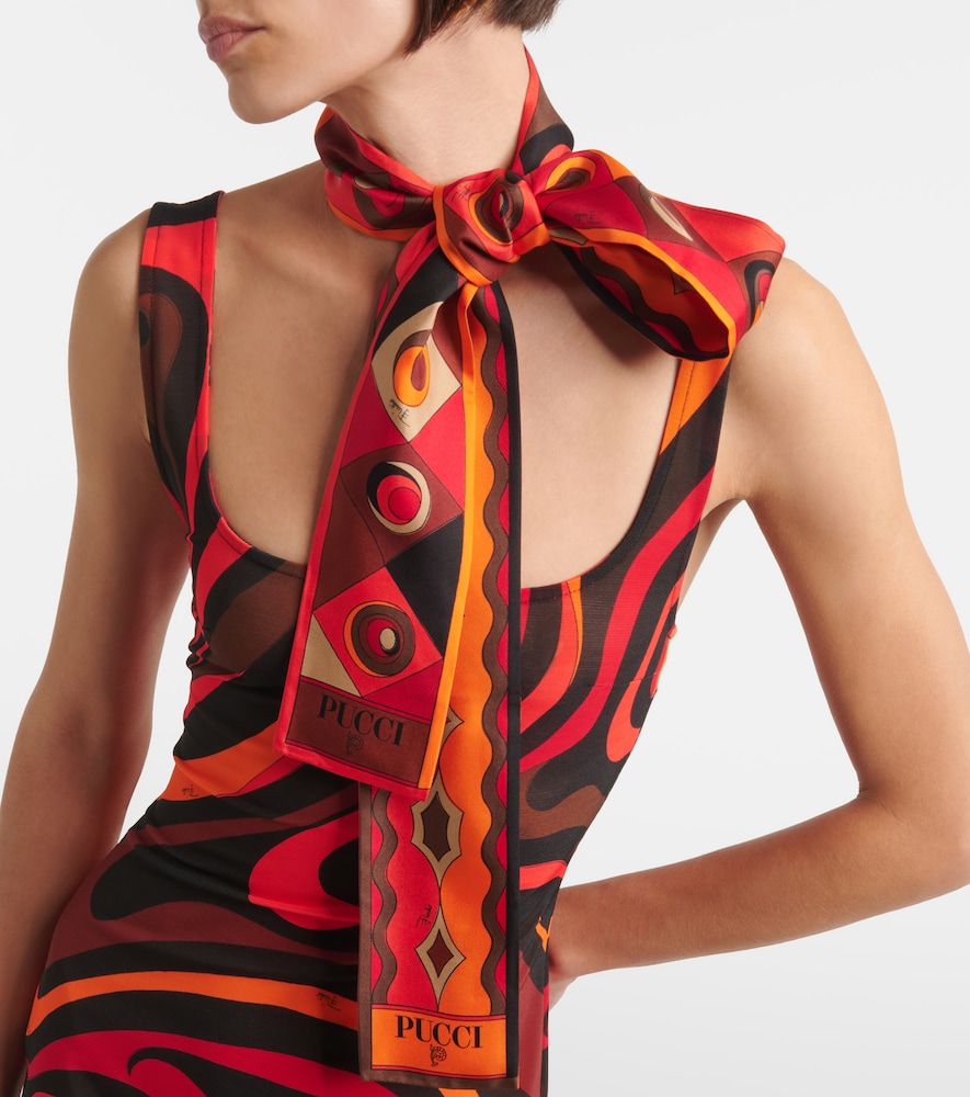 Pucci Manuba silk twill scarf