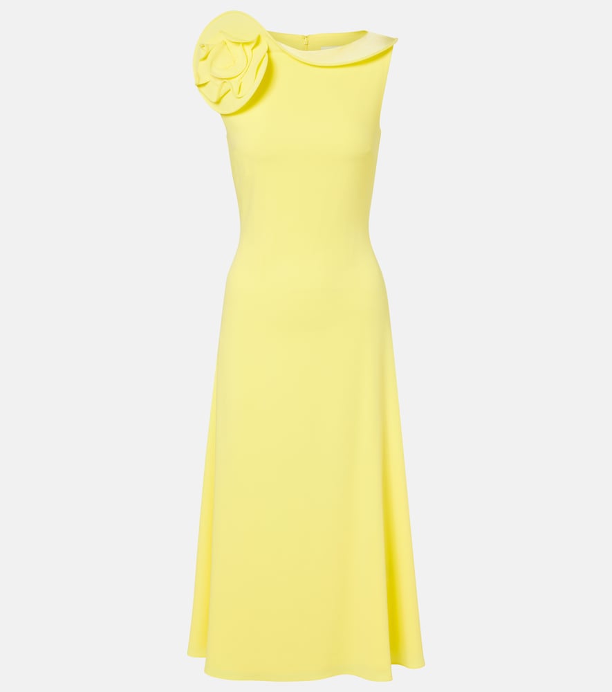 Roland Mouret Floral-appliqué cocktail dress