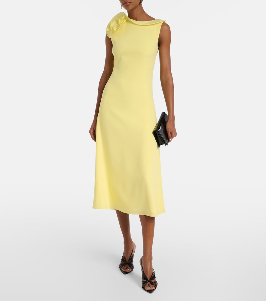 Roland Mouret Floral-appliqué cocktail dress