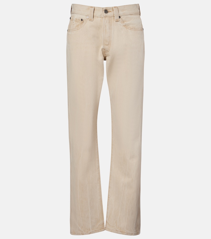 Khaite Callum Straight Jeans In Neutral