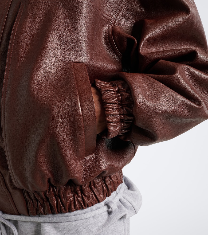 Leather Blouson Jacket