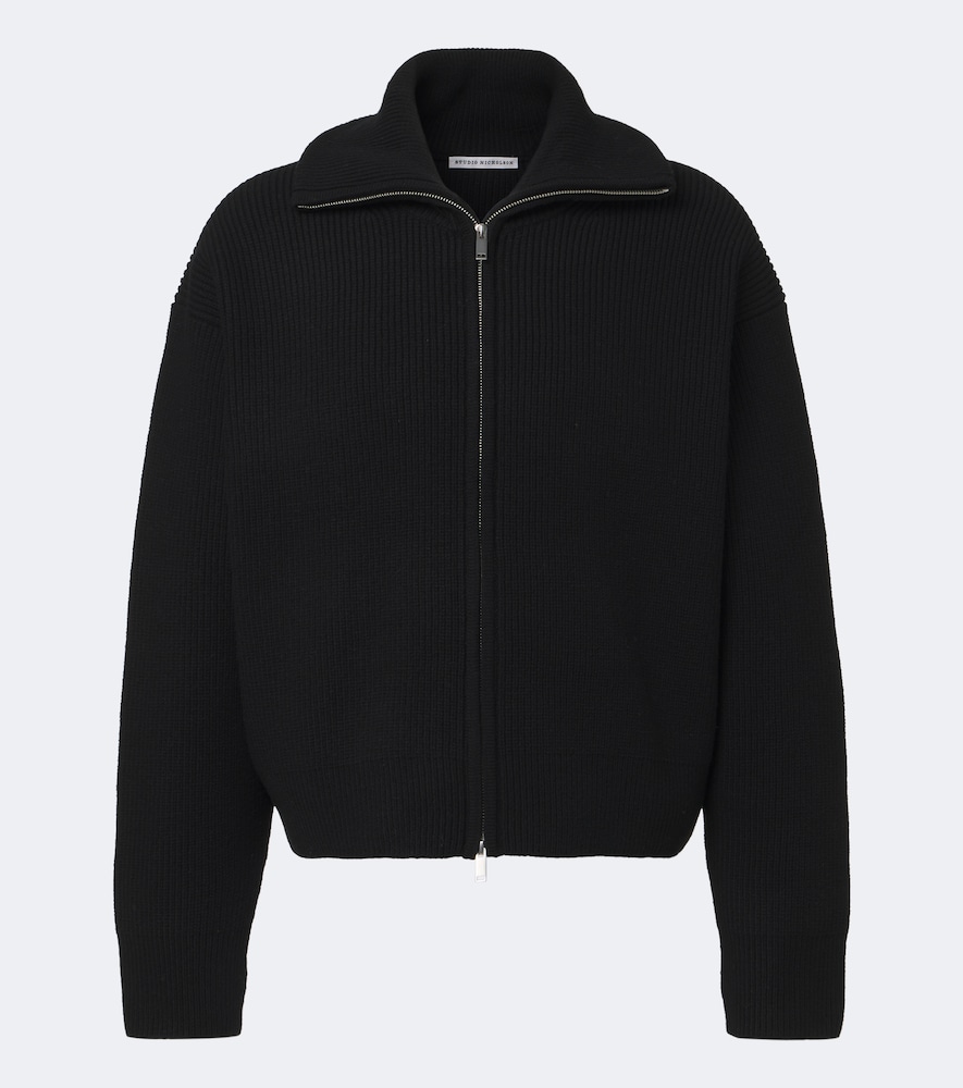 Pullover mit Reißverschluss aus Wolle