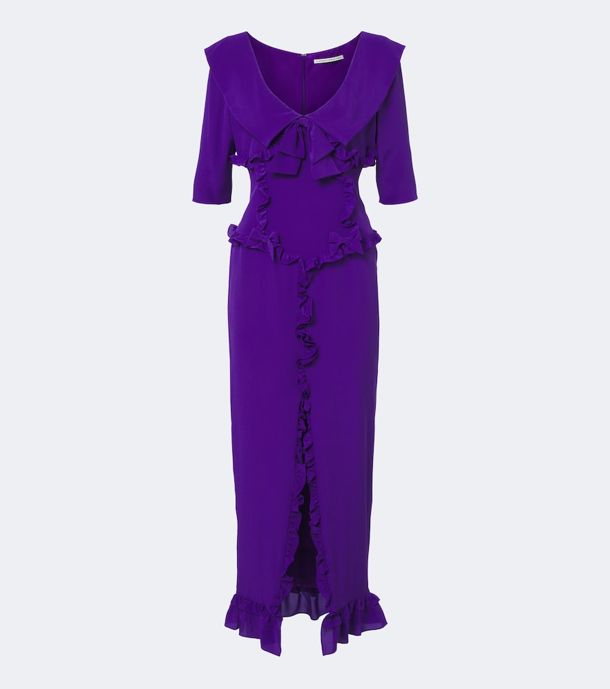 Midikleid aus Seiden-Crêpe de Chine
