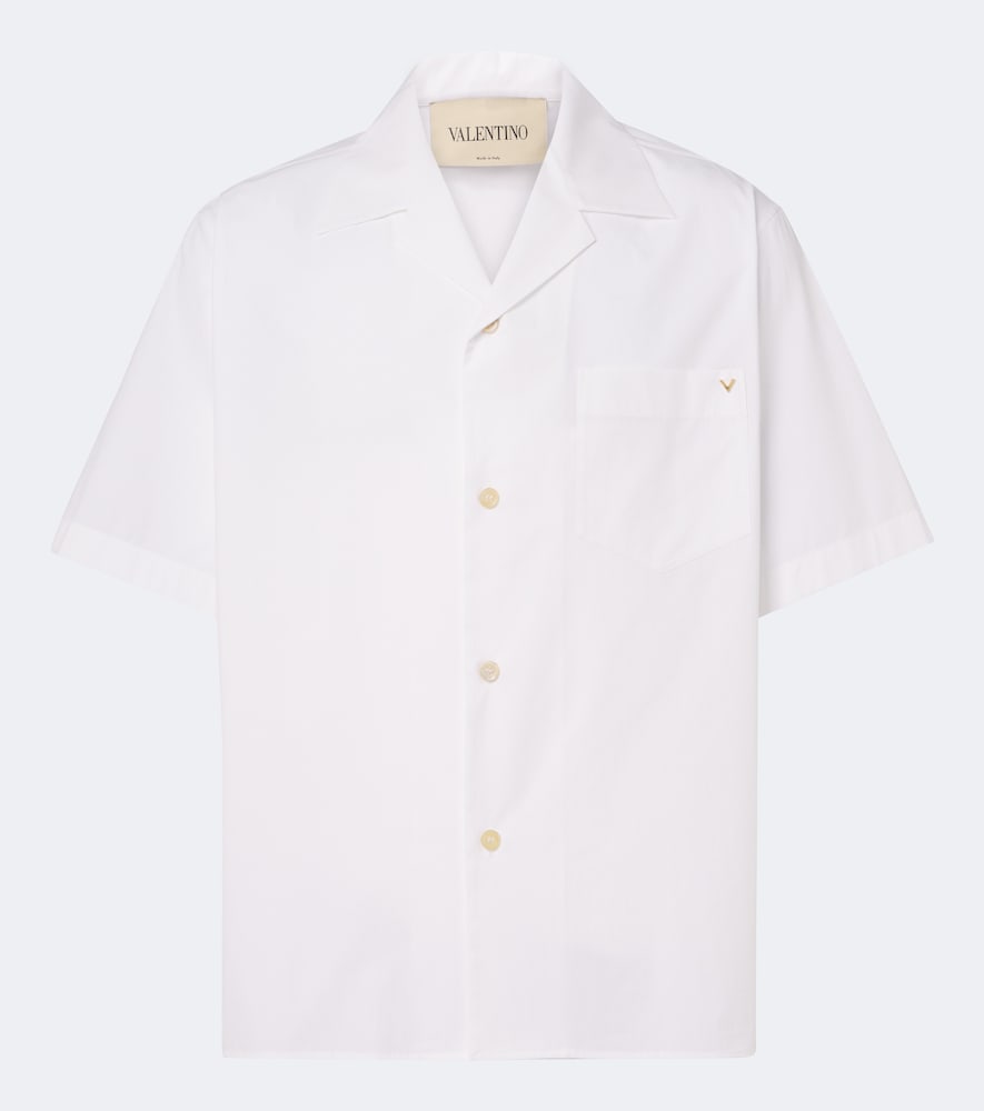 Valentino Men's White Vgold Cotton Shirt UK Size 15,5 - Mytheresa