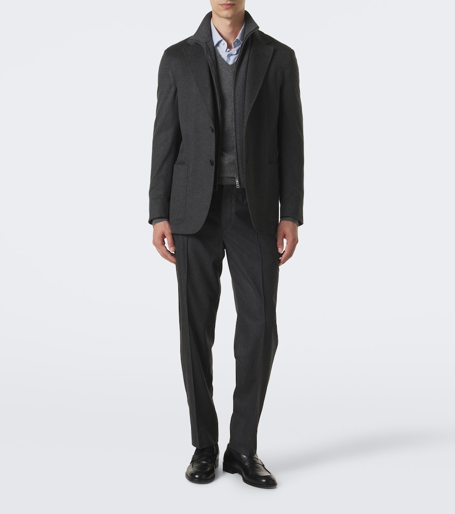 Layered Cashmere Blazer