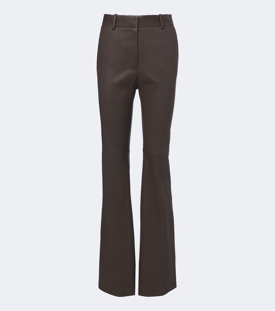 Pantaloni Tarifa in pelle flared