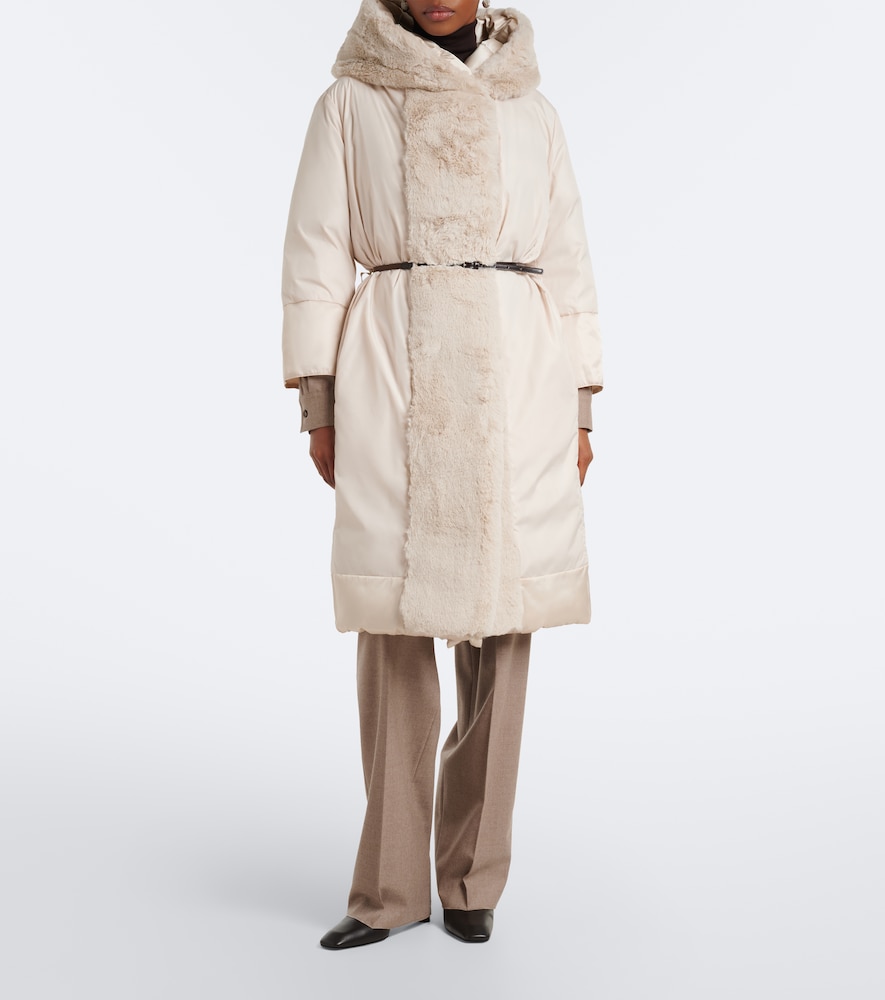 Belted Hooded Puffer Coat