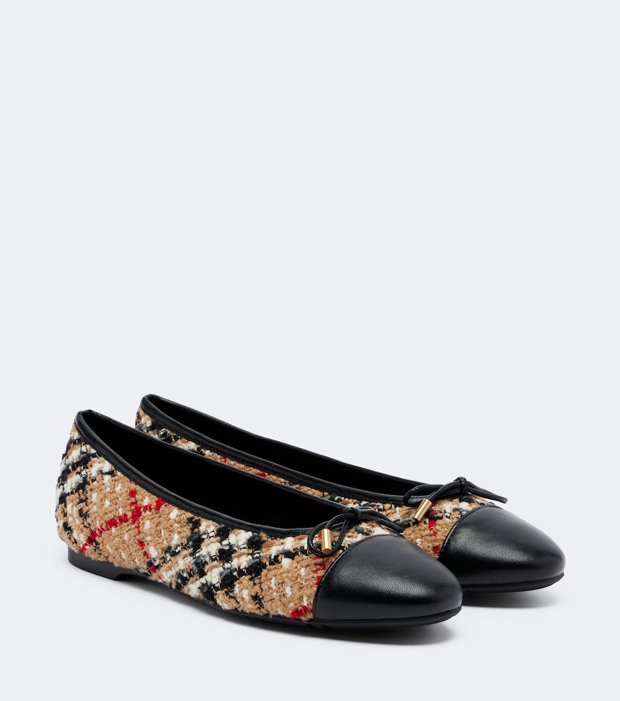 Ballerine  Check in bouclé