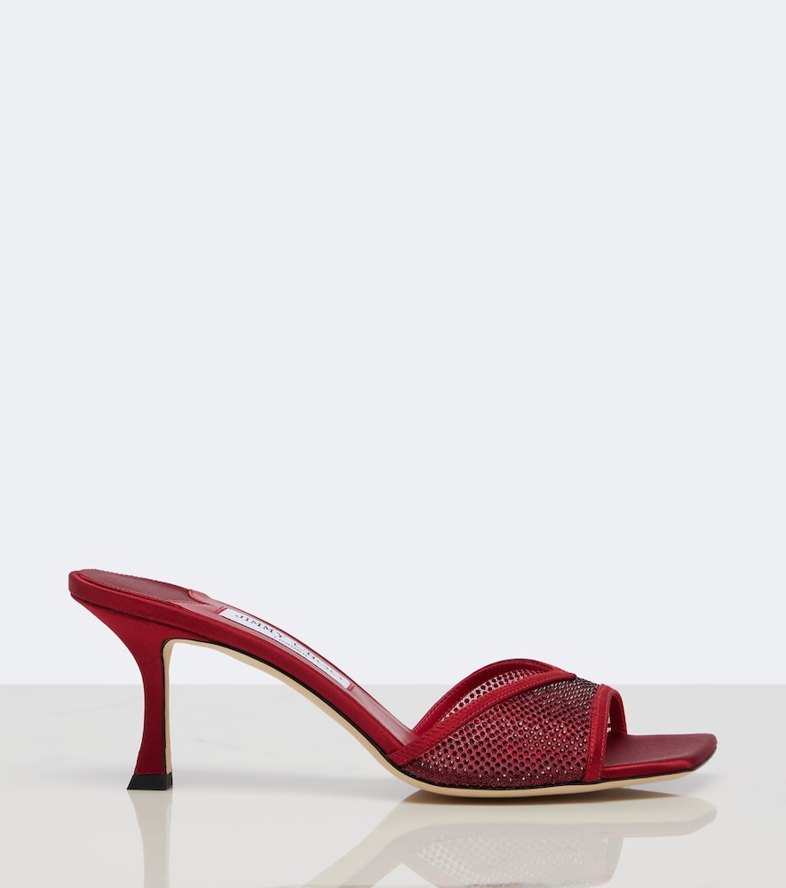 Skye Crystal-Embellished Mules