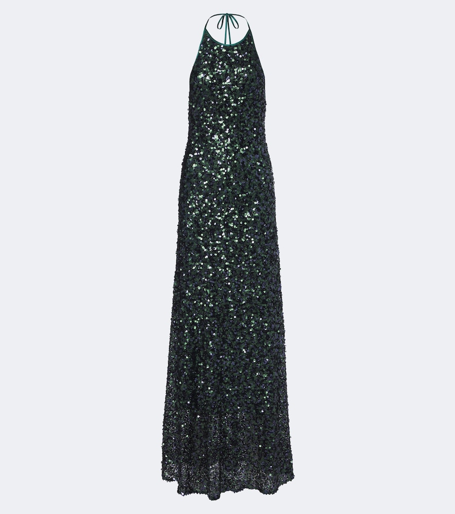 Abito lungo con paillettes