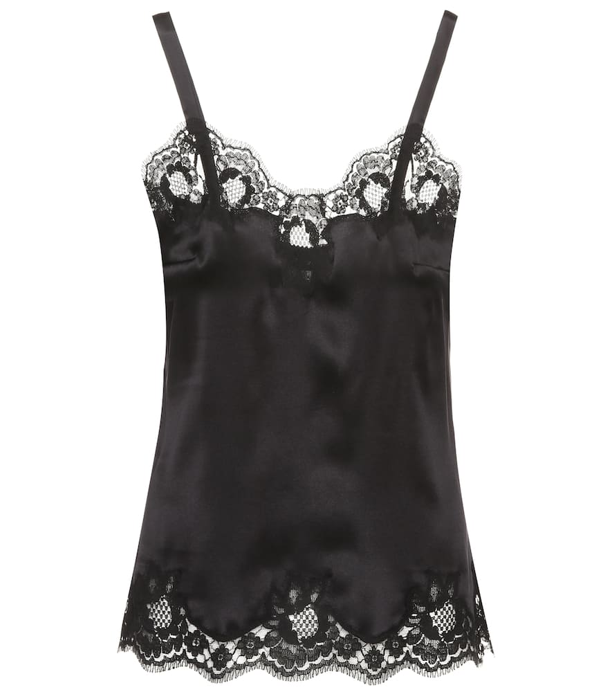 DOLCE & GABBANA SILK-BLEND CAMISOLE,P00275767-2