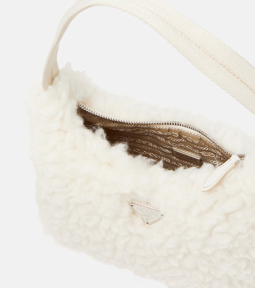  Prada Prada Re-edition 2000 Mini Shearling Shoulder Bag 
