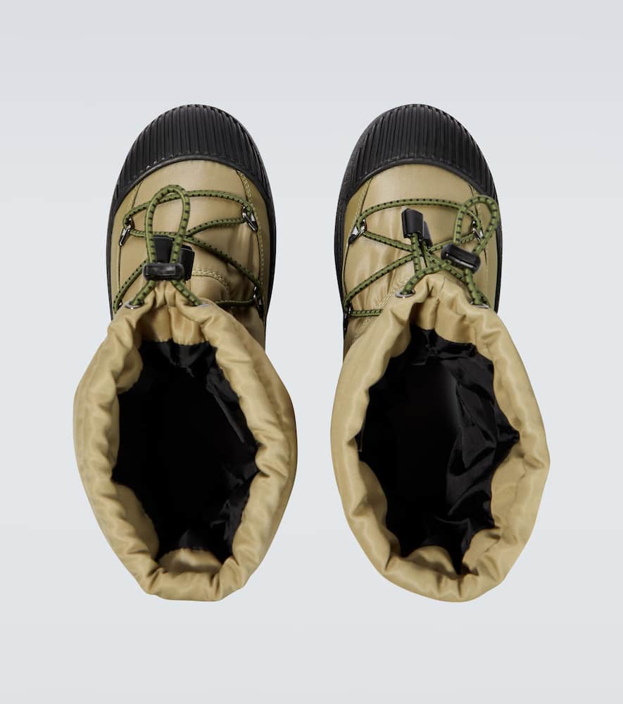 Moon Boot Logo-print Detail Snow Boots In Army Green