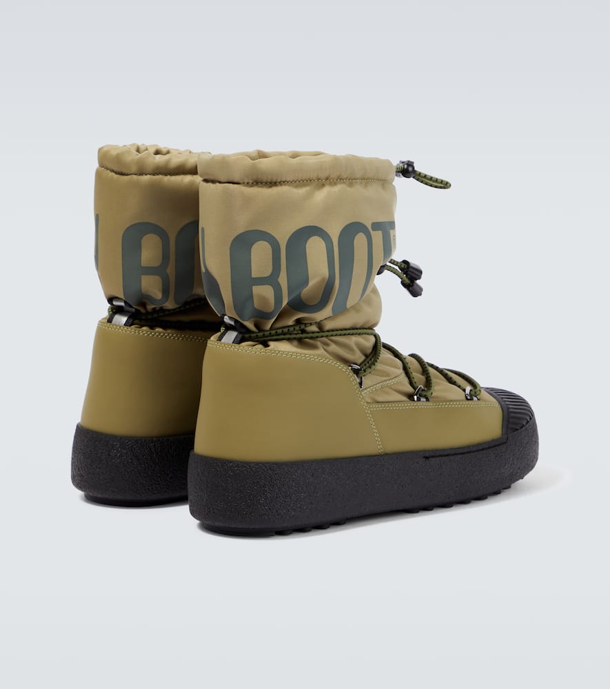 Moon Boot Logo-print Detail Snow Boots In Army Green
