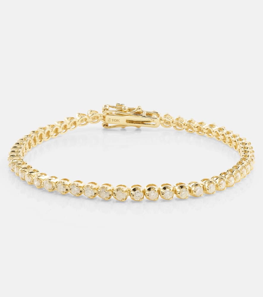 Noble 10kt gold bracelet with diamonds