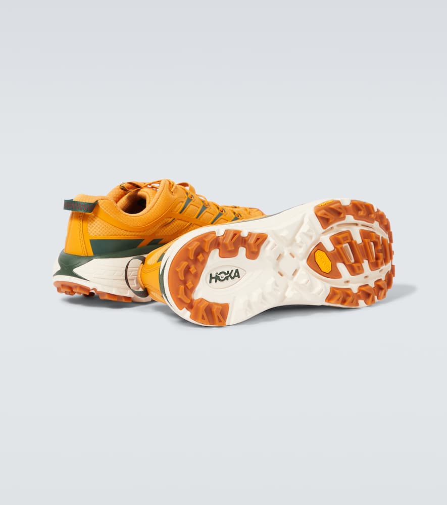 Hoka Mafate Three2 Sneakers In Golden Yellow / Eggnog