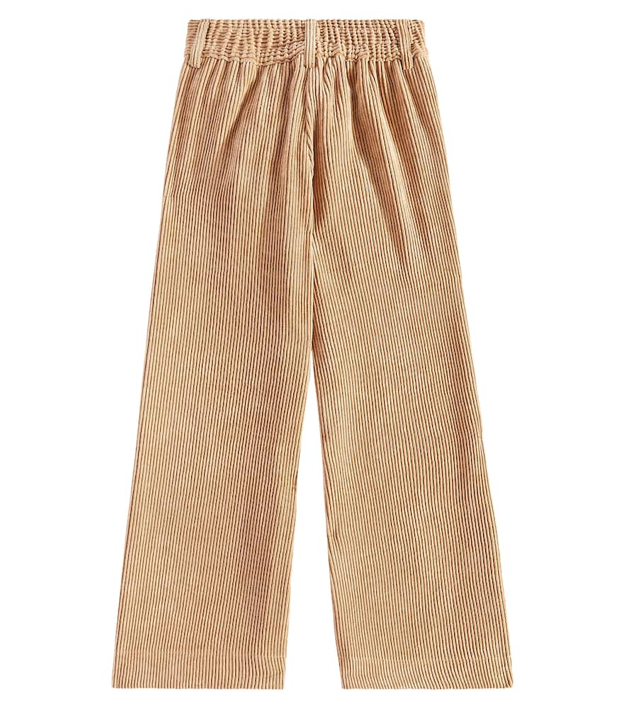Monnalisa Corduroy Pants In Beige