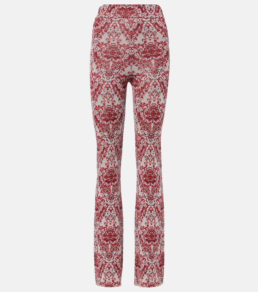 Paisley straight pants