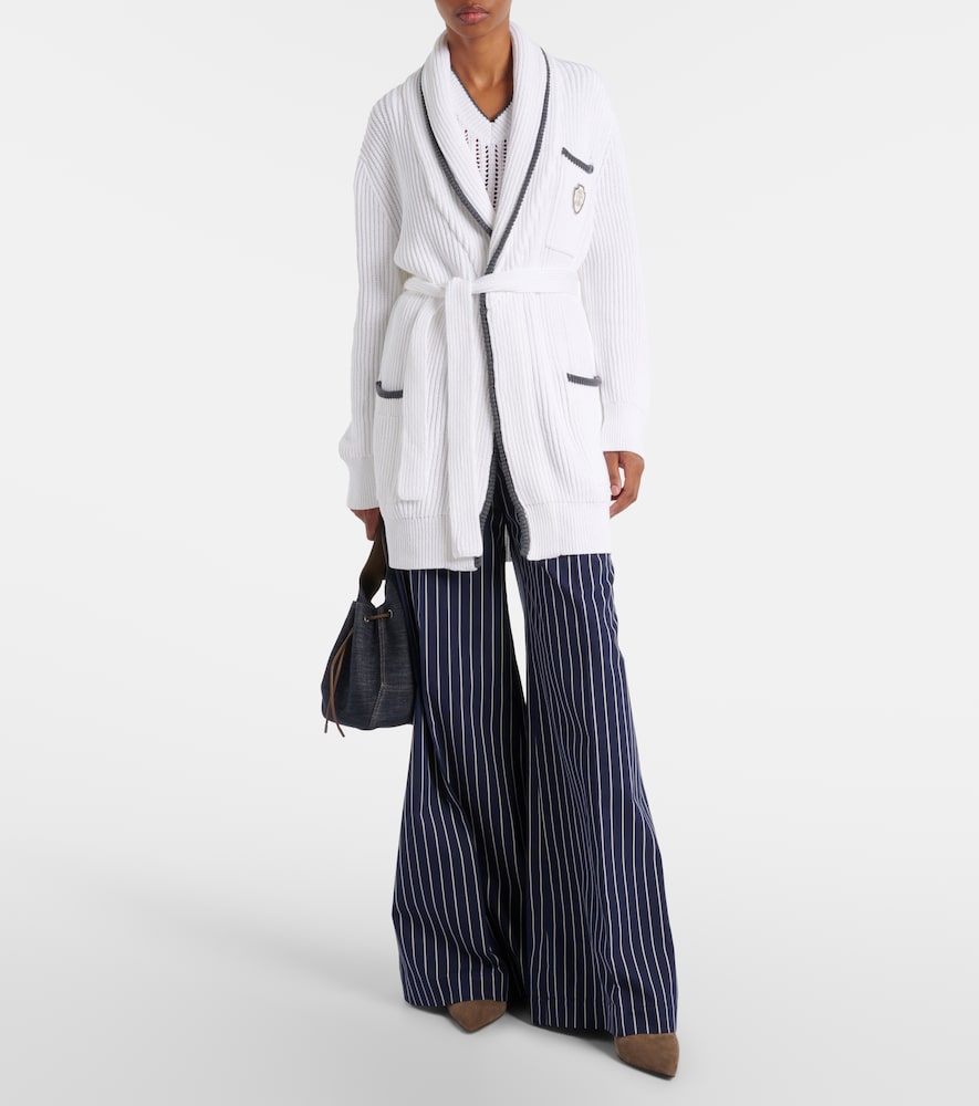 Brunello Cucinelli Ribbed-knit cotton cardigan