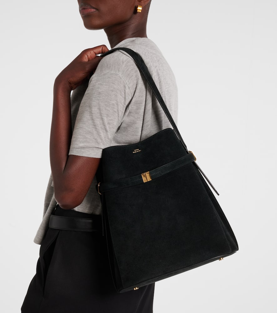 Totême Bucket-bag Aus Veloursleder