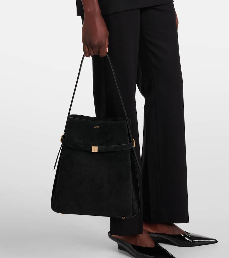 Totême Bucket-bag Aus Veloursleder