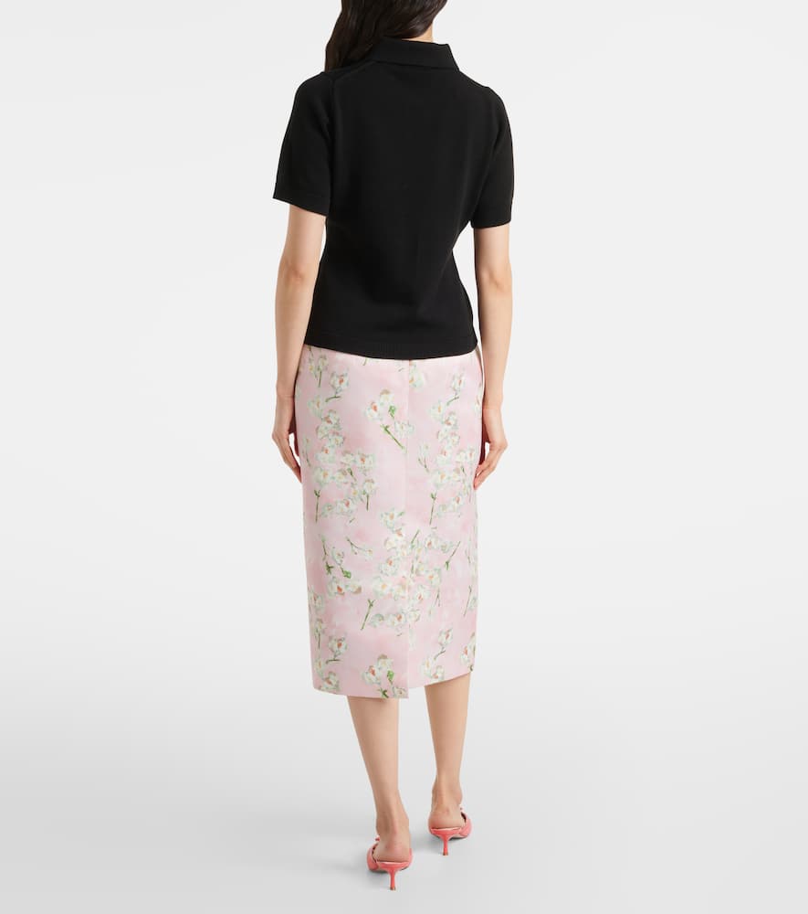 Emilia Wickstead Fairlie Cotton Jersey Polo Shirt In Black
