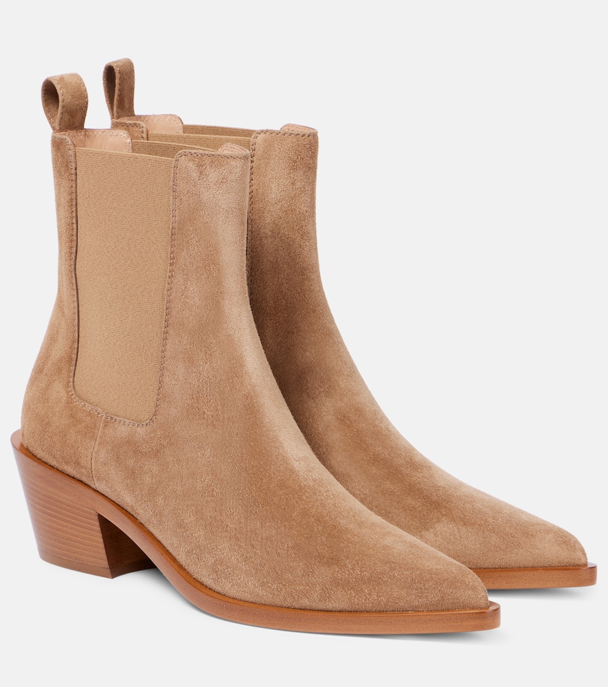 Gianvito Rossi Wylie 45 suede ankle boots