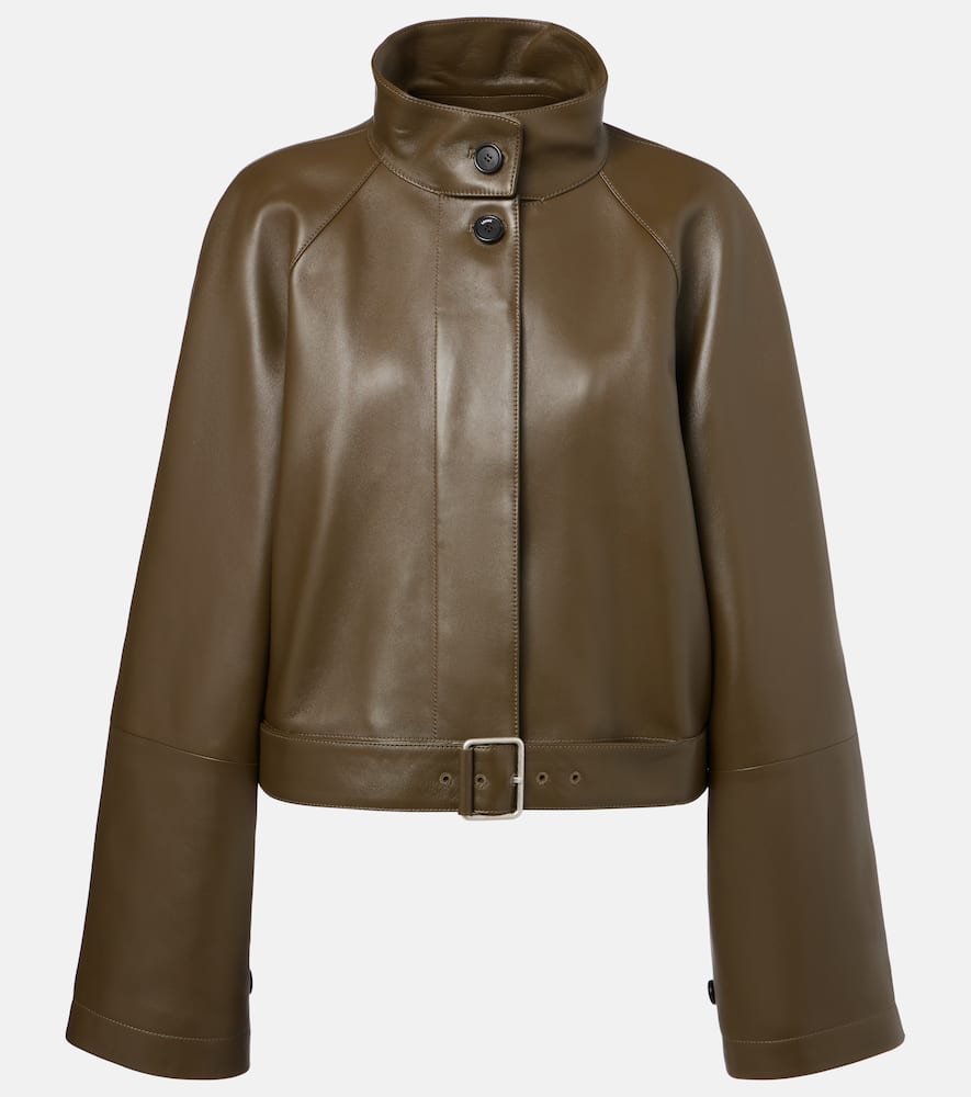 Anagram leather jacket