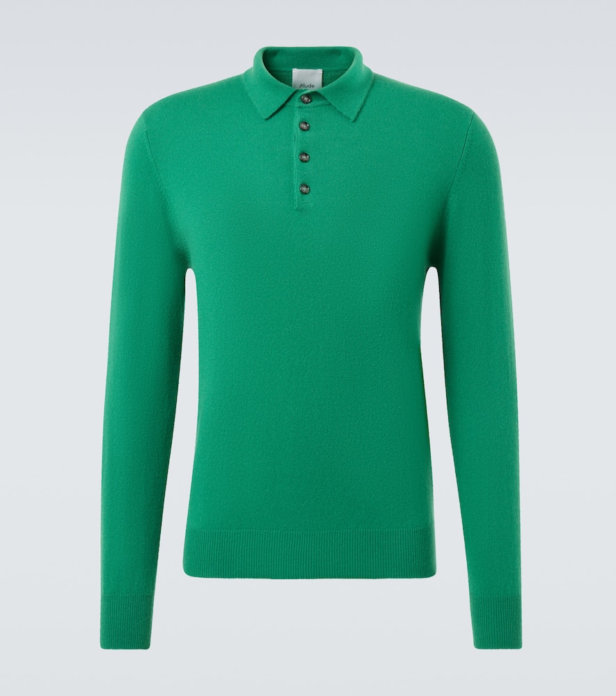 Cashmere polo sweater