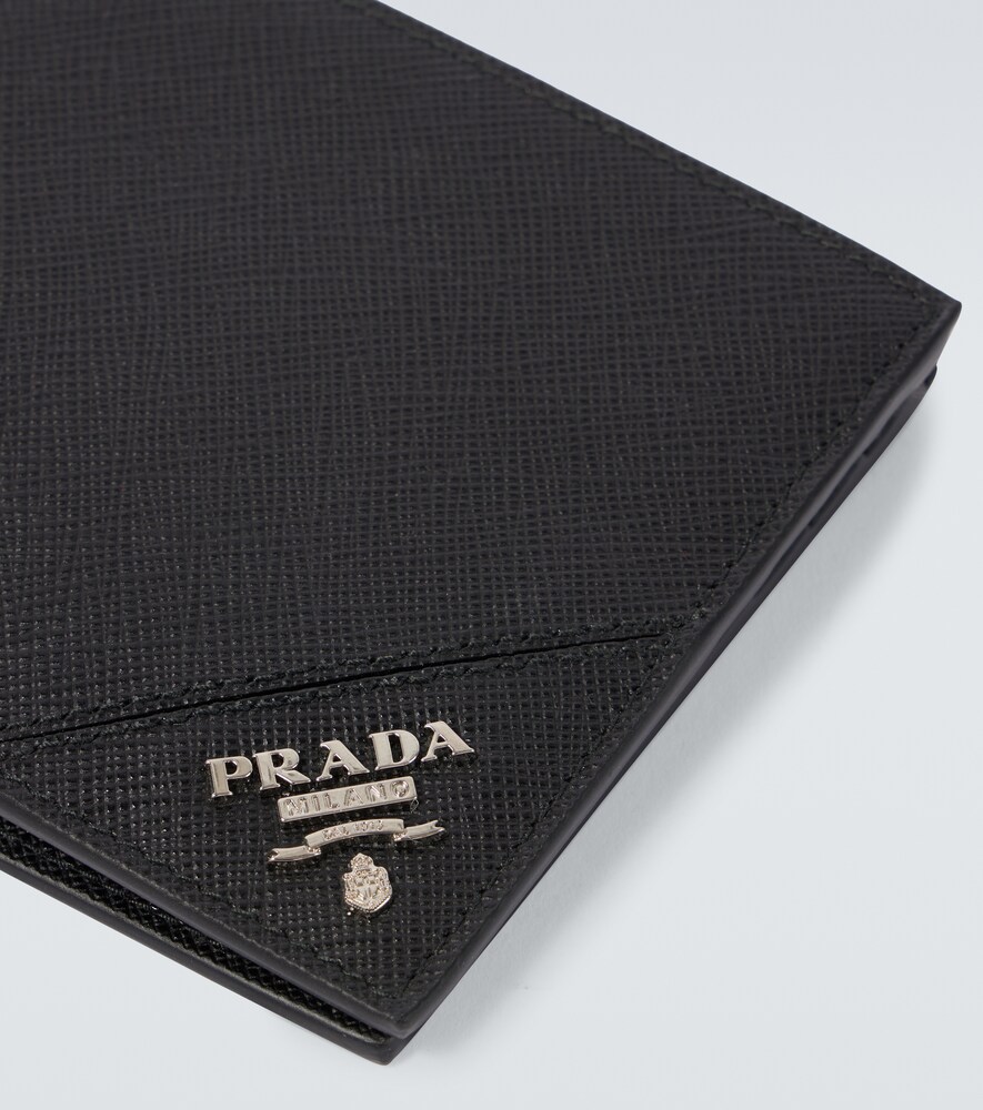  Prada Prada Logo Saffiano Leather Wallet 