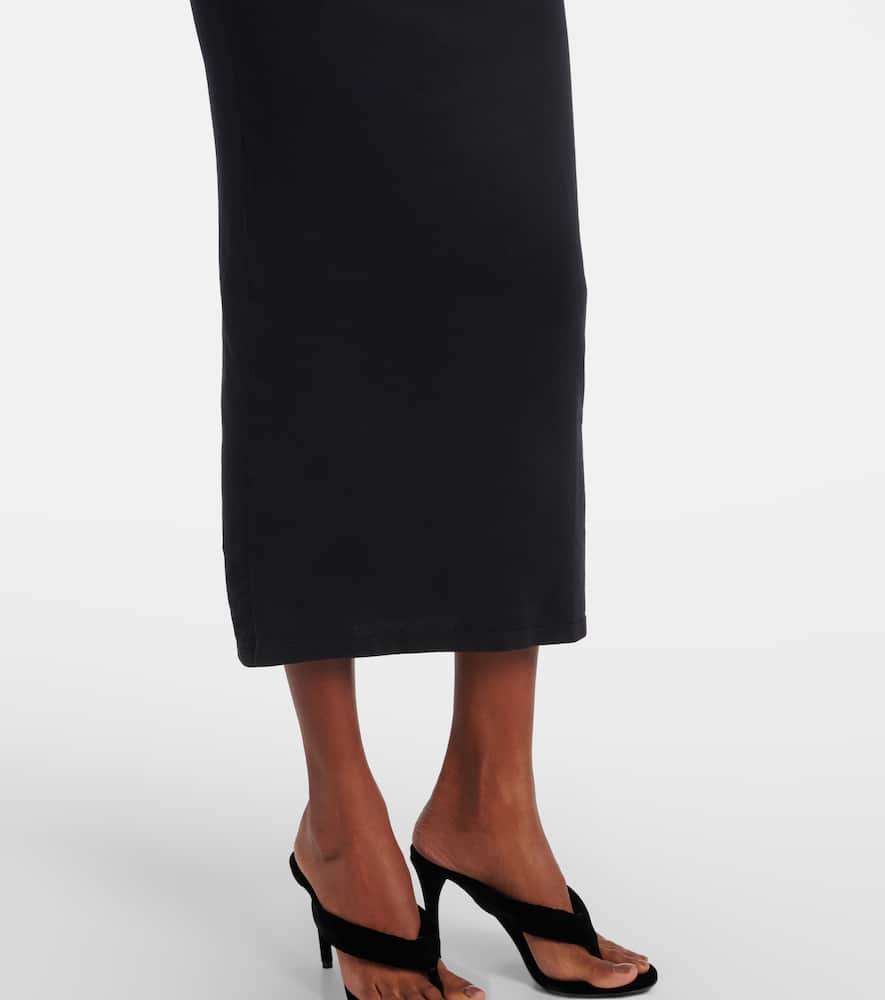 Alaïa Second-skin Knit Cut-out Dress In Black