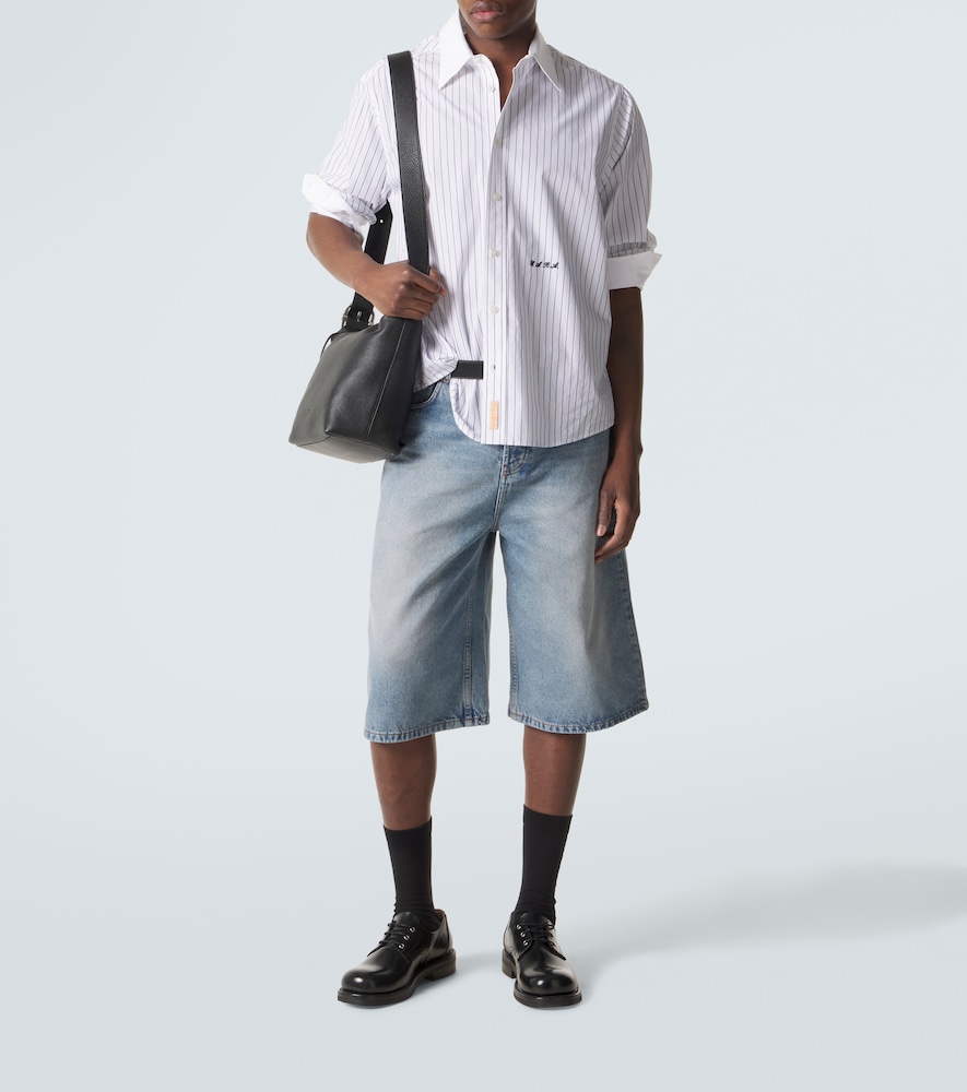  Ami Paris Ami Paris Denim Bermuda Shorts 