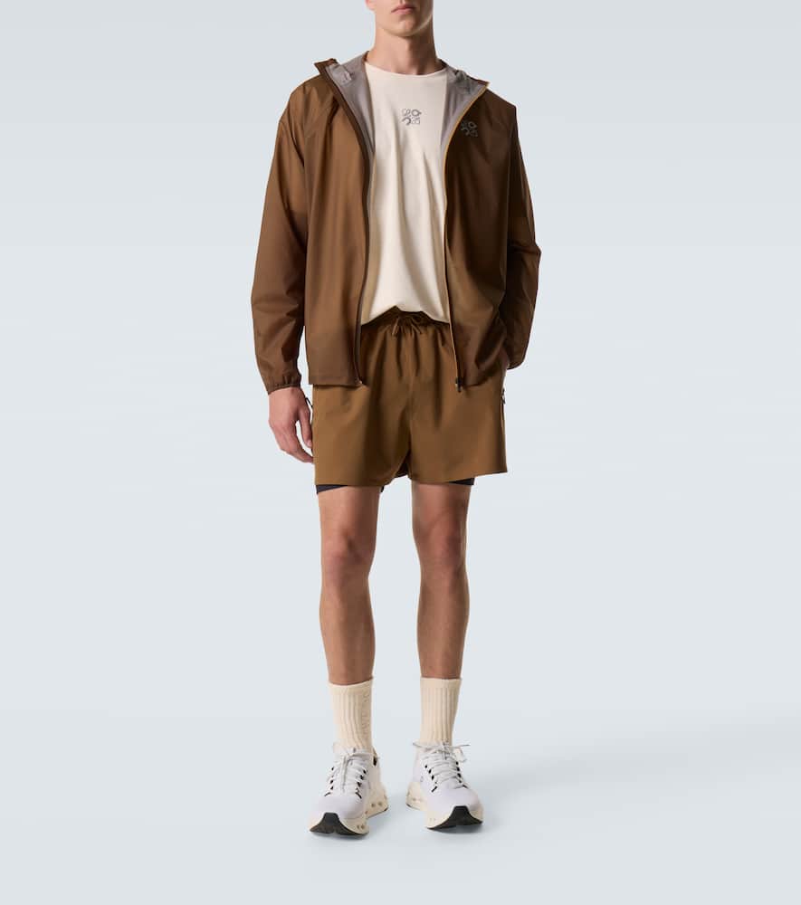 Loewe X On Ultra Technical Jacket In Brown