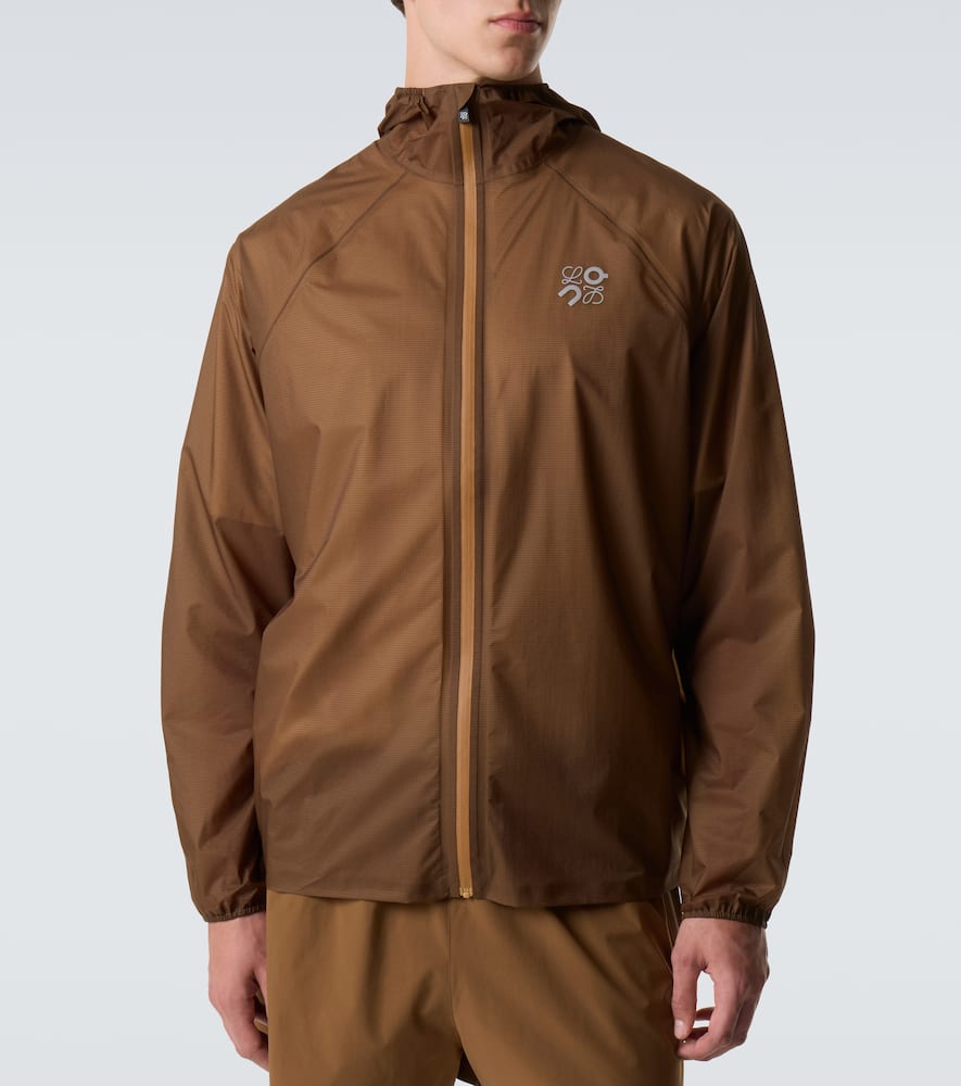 Loewe X On Ultra Technical Jacket In Brown