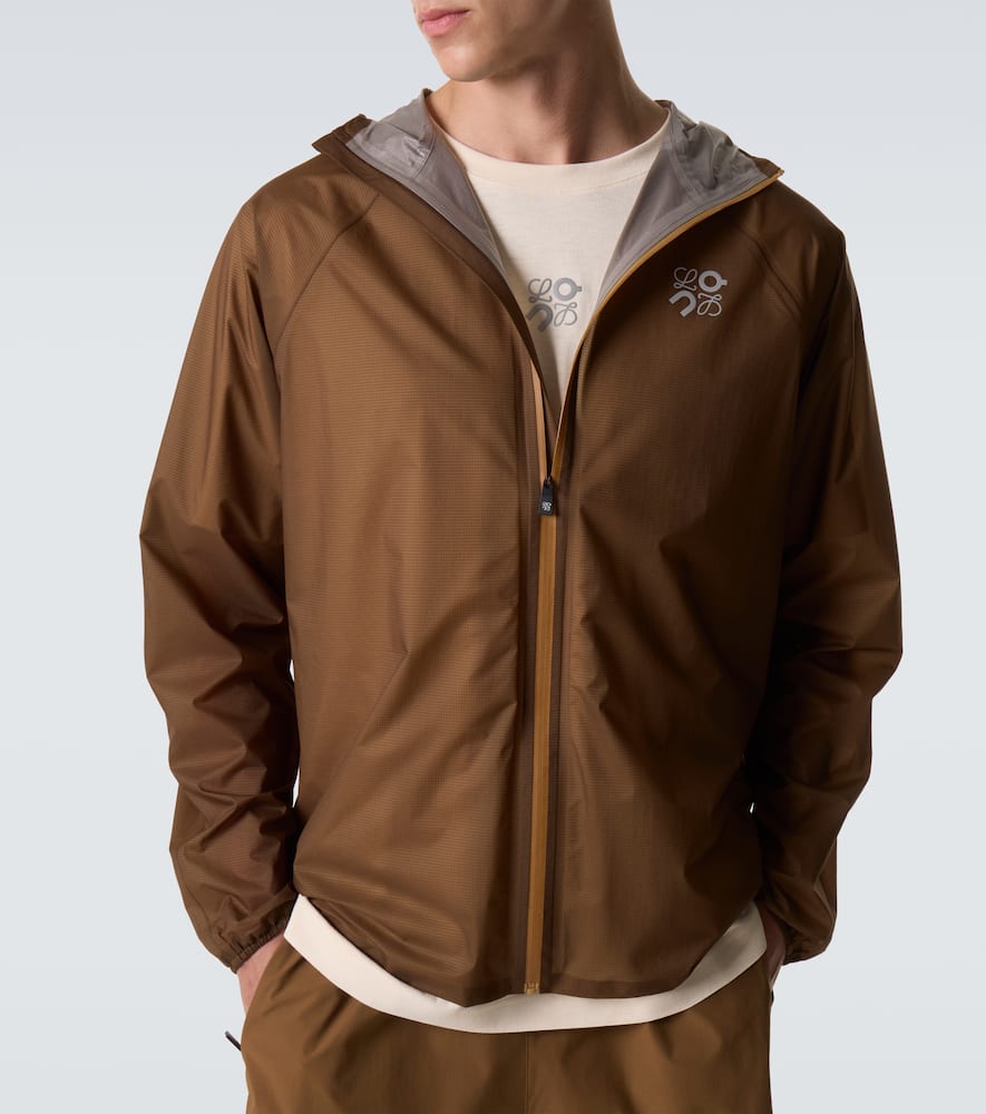 Loewe X On Ultra Technical Jacket In Brown