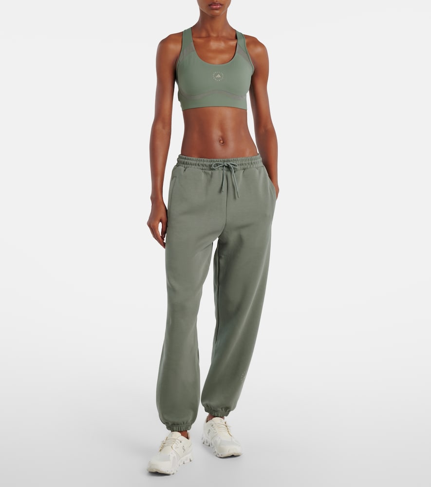  Adidas By Stella Mccartney Adidas By Stella Mccartney Cotton-blend Fleece Sweatpants 
