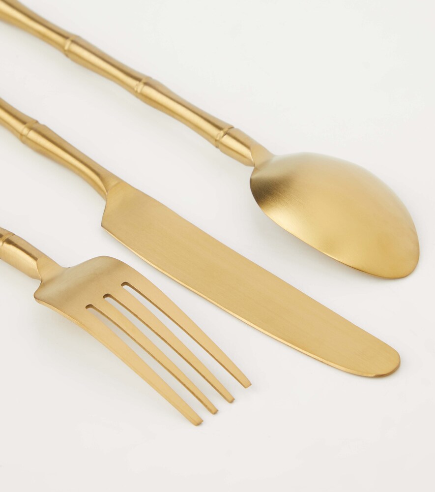 Les-ottomans Les-ottomans Bamboo 5-piece Cutlery Set 